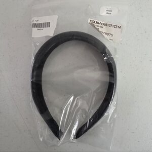 Shashi Lilith Black Headband New Cushioned Faux Leather